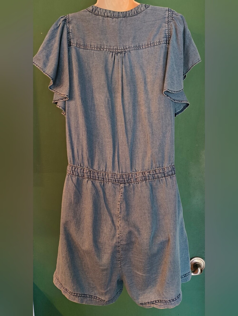 Michael Stars Blue Jean Romper Size L - Picture 2 of 6
